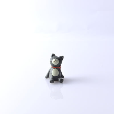 ミニ仏壇用 動物 線香立て ネコ