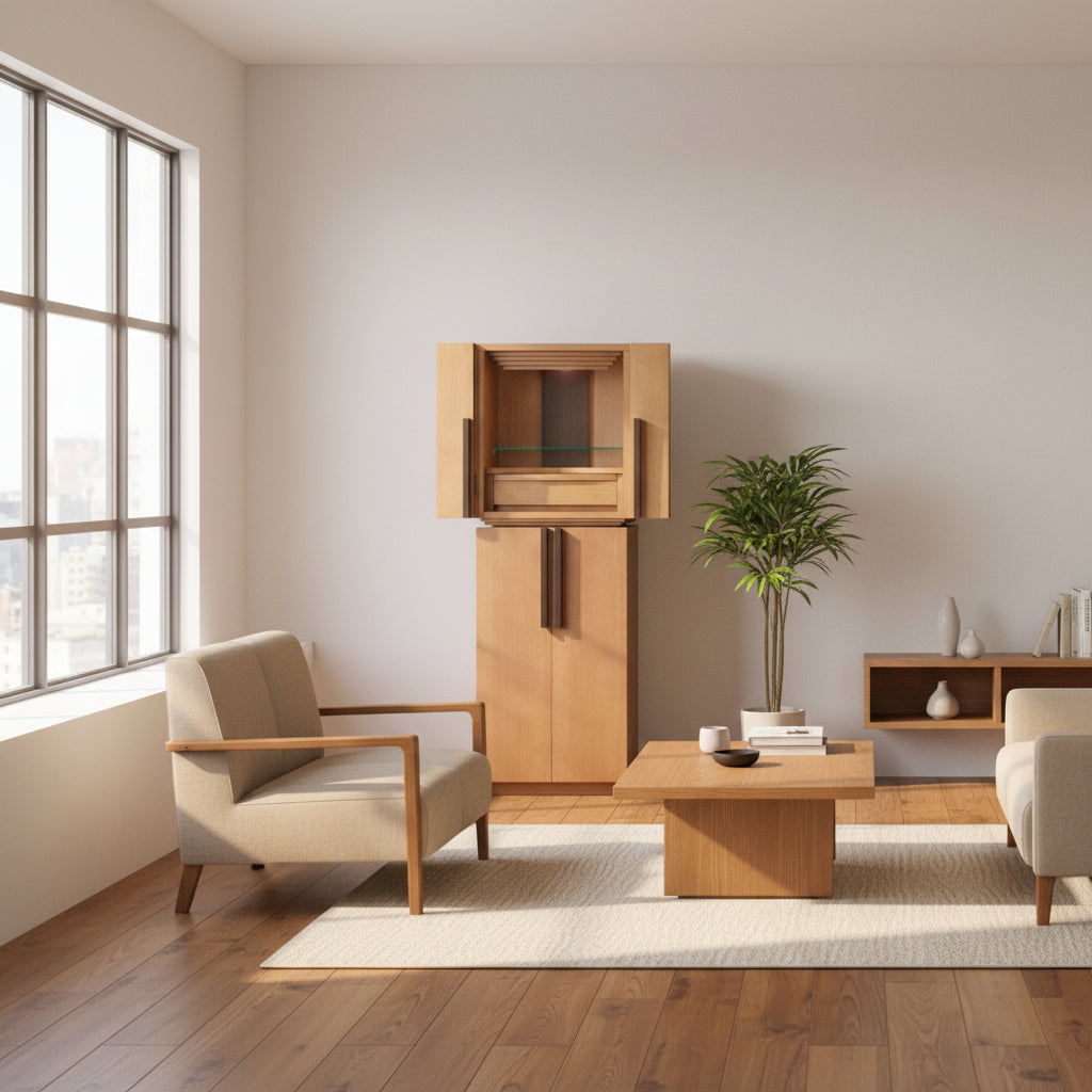 おぶつだん 『かなで』台付 ナチュラル