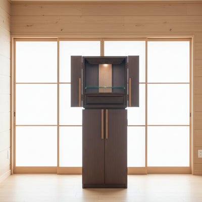 おぶつだん 『かなで』台付 ブラウン