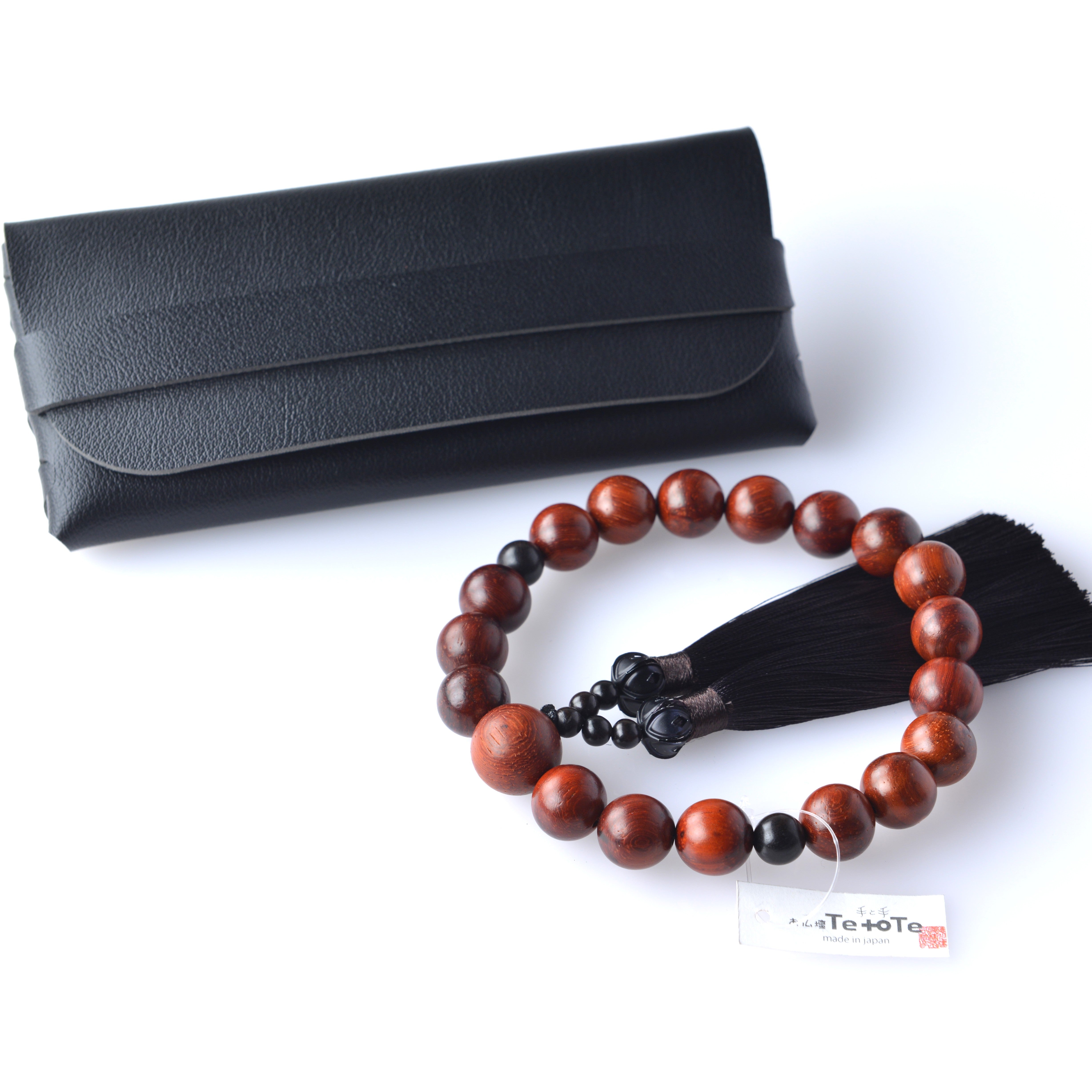 紫檀 男性用 数珠ケース付