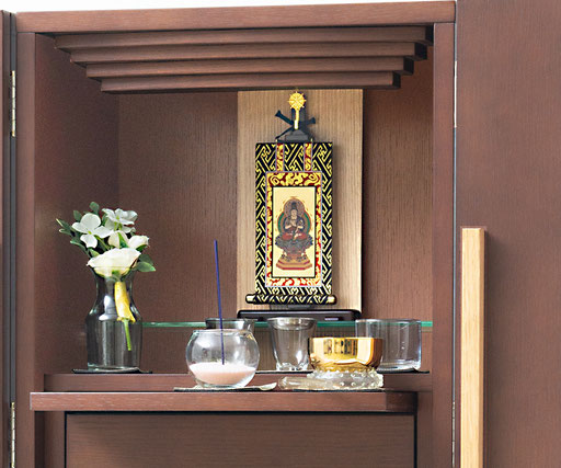 おぶつだん 『かなで』台付 ブラウン