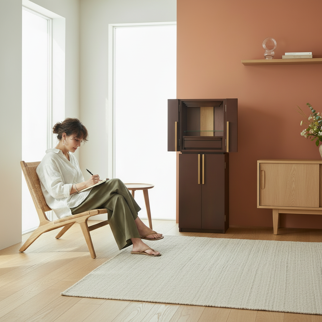 おぶつだん 『かなで』台付 ブラウン