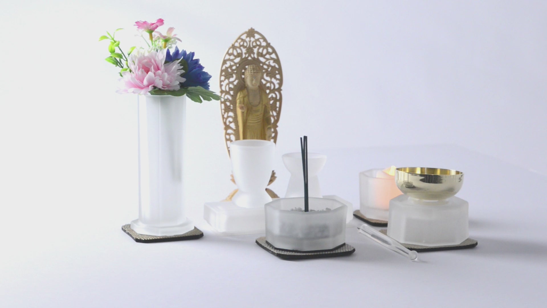 【浄土真宗用】仏具セット　おとは　角香炉セット